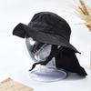Anti-UV Sun Hat Sun Protection Shawl Safari Cap Fashion Bucket Hat  Hiking Fishing
