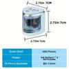 Dual Hole Automatic Electric Pencil Sharpener with Sharp Blade Compact Portable Student School Office Pencil Sharpener Stationery