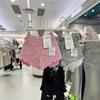 Летние 2026 года Американские Розовые Рваные Джинсовые Шорты - Корейский Стиль Широкие А-силуэт Горячие Брюки