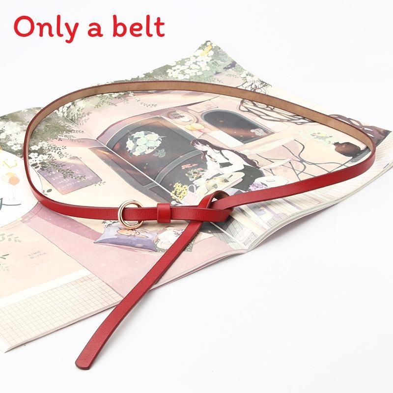 Leather Belt For Women With Adjustable Tying Design For Casual Wear