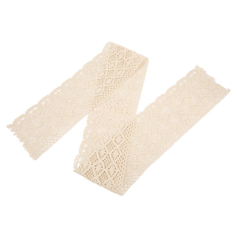 1PCS 12cm Width Cotton Thread Exquisite Design Decorative Trim Lace Ribbon For Clothing Decoration