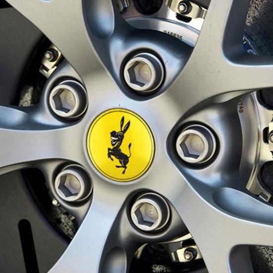 4 шт./компл., 56 мм, осел, центральная накладка колеса автомобиля, эмблема ступицы, значок, логотип, крышка