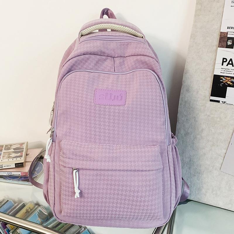 Школьный рюкзак Ученица начальной школы Ученик средней школы Ученик старшей школы Студент Рюкзак Модный многослойный рюкзак