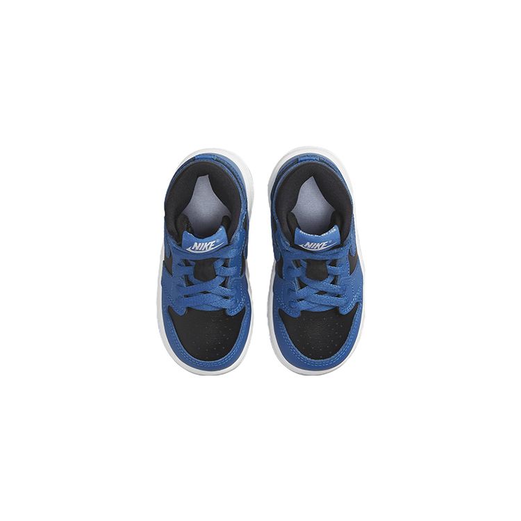 Air Jordan 1 Retro High OG TD Dark Marina Blue Детские кроссовки Черный Белый AQ2665-404