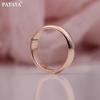 Rose Gold Color Smooth Romantic Simplicity Couple Rings Women Men Wedding Party Unique Ring