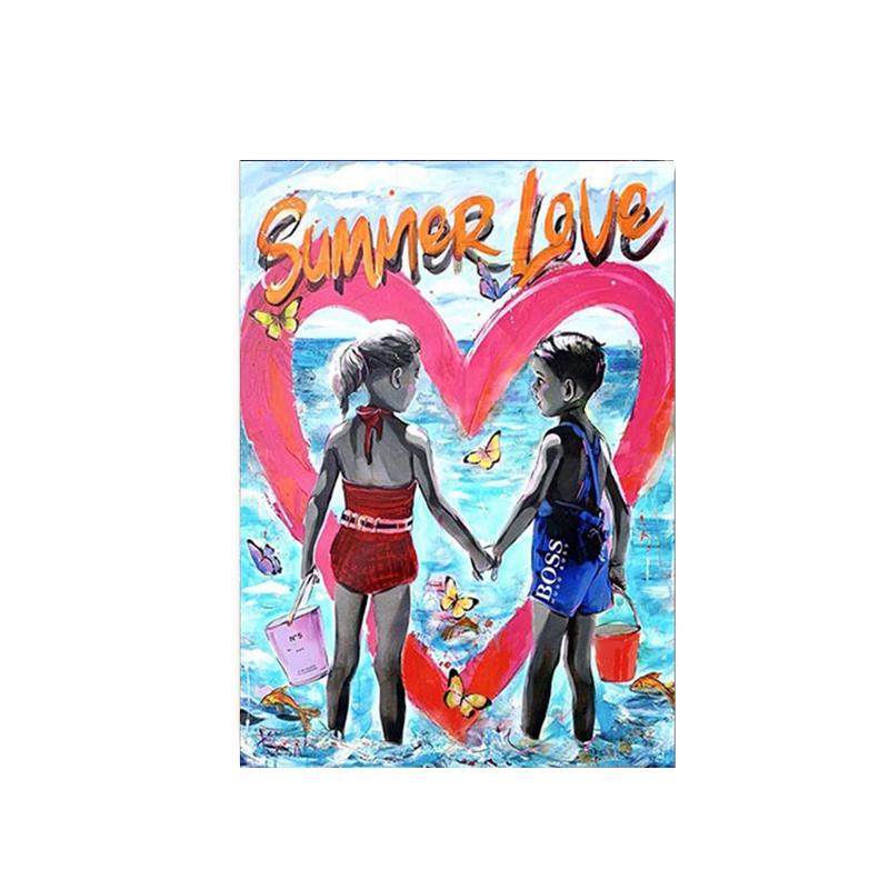 Абстрактное граффити, художественный постер и принт, холст для мальчиков и девочек, современная настенная художественная картина для украшения дома в гостиной