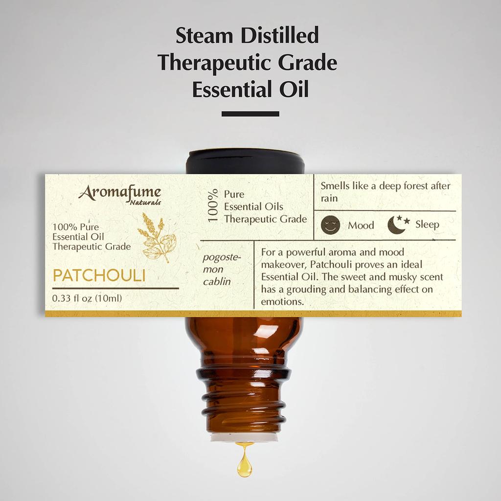 Эфирное масло пачули 10 мл | 100% Терапевтического качества от Aromafume