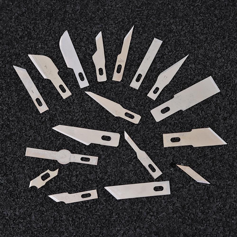5Pcs Engraving Non-Slip Metal Scalpel Knife Parts Blades Cutter Craft Knives for Mobile Phone PCB Repair Hand Tools