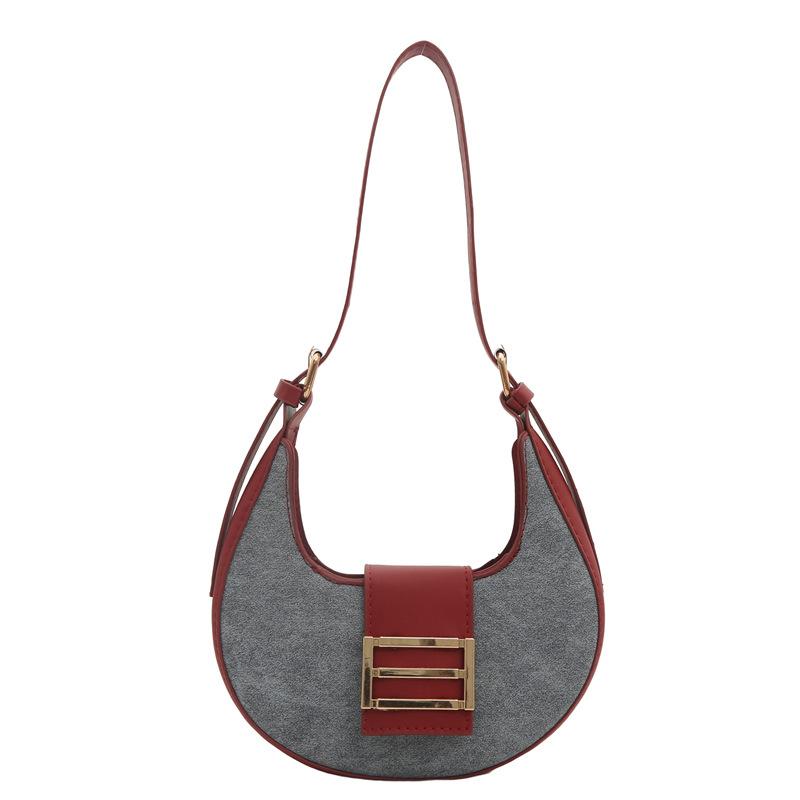 Модные сумки для женщин на весну Простой новый стиль для женских сумок Модные сумки для подмышек Сумки-полумесяцы на одно плечо