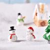 Home Decor Fairy Garden Snowman Figurine Mini Santa Claus Christmas Decorations Xmas Ornament