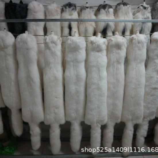 Whole Fox Fur Neck Warmer: Red, White, Blue, Grass Fox with Leather Fur, Winter Scarf.