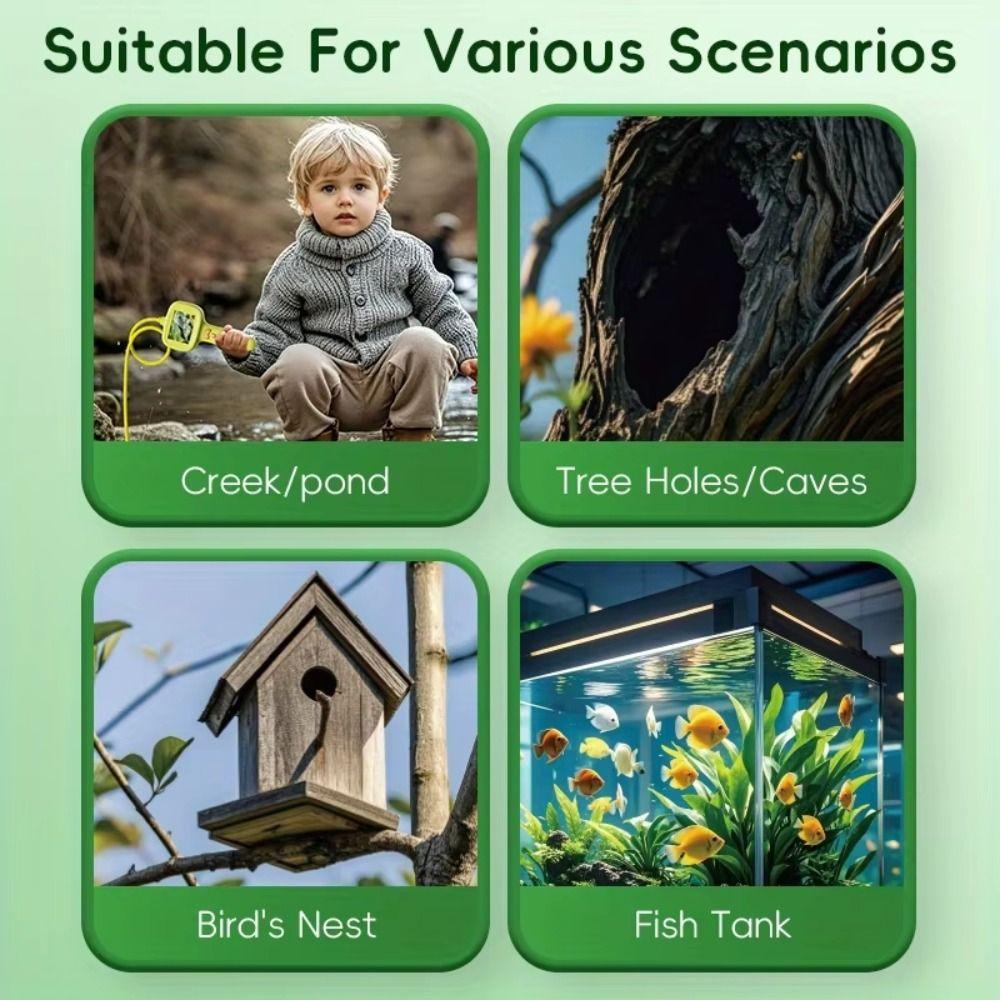 1080p HD Probe Kid Endoscope Camera 2.4-inch Display Handheld Endoscope  Educational Teaching