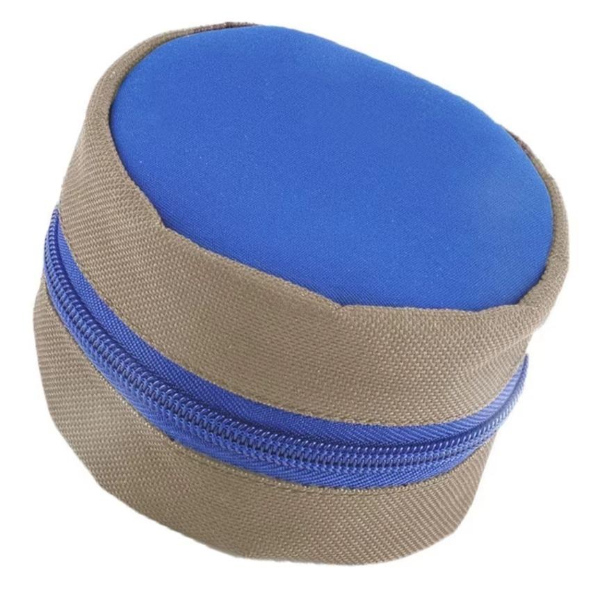 1 Pcs New Fly Fishing Storage Zippered Reel Pouch Sponge Cover Protective Bag Case