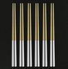 Black Gold Stainless Steel Chinese Chopsticks Non-Slip Reusable Metal Chopstick for Home Food Sticks Tableware Kitchen Tool