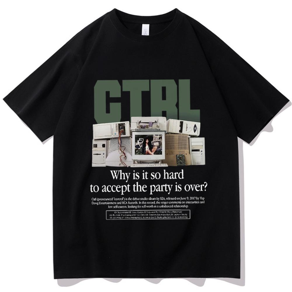 Unisex Tshirt Streetwear Hip Hop Style Summer Short Sleeve Street Style Breathable Sweatabsorbent Fabric Simple Stylish Tops