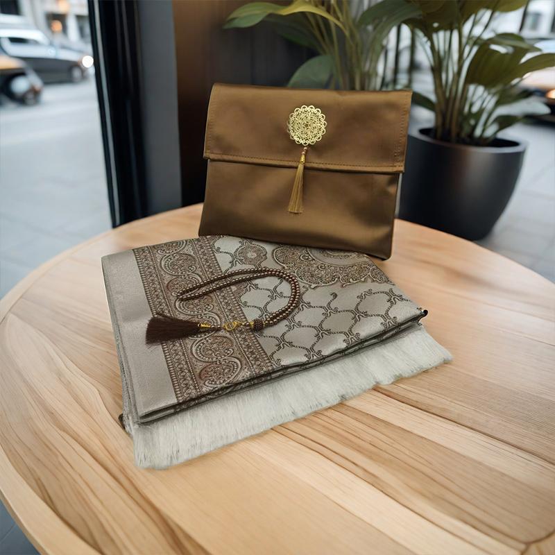 3 шт./комплект исламских молитвенных ковриков, мусульманский молитвенный коврик с изысканным жаккардовым узором, доступно несколько вариантов для путешествий