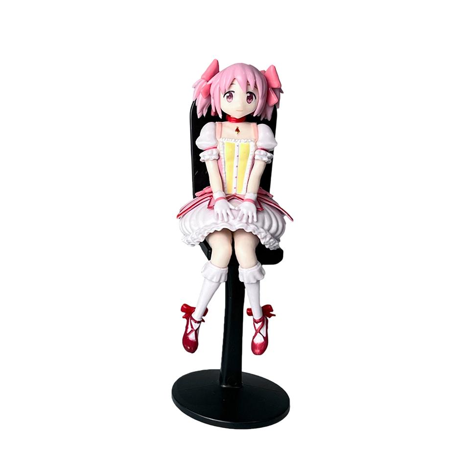 Персонажи аниме Puella Magi Madoka Magica Акеми Хомура/Мадока сидящая поза Фигурки ПВХ Коллекционная модель Подарок для фанатов аниме