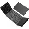Multi Device Rechargeable Wireless Keyboard with Trackpad Foldable Bluetooth Keyboard with Touchpad for iPad Tablet
