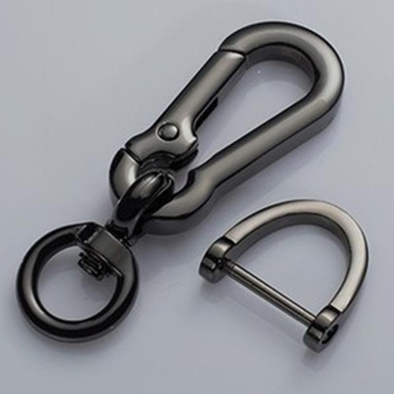 1PC Fashion Car Keychains Rope Card Keyring Anti-lost Phone Number Leather Bradied Rope Vehicles