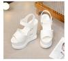 2025 Spring Fish Mouth Waterproof Table Height Increase Muffin Thick-soled Wedge Heel Sandals 15 Cm High ZYW-137-34