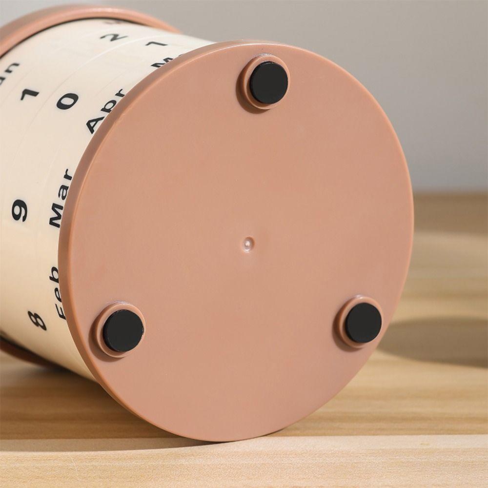 Дата Вращающийся Растительный Горшок Вечный Календарь Многоразовый Креативный Календарь Украшение Офиса