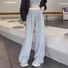 Унисекс Весна/Осень Свободный крой Широкие спортивные брюки: Универсальная повседневная одежда для студентов