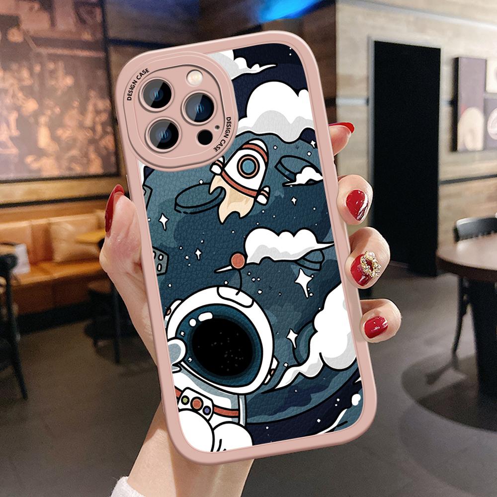 Симпатичный чехол из искусственной кожи для iPhone 14 13 12 Pro Max Samsung Galaxy S23 Ultra S20 FE M32 A13 A20S Redmi Note 10 Xiaomi Poco F3 Мягкий чехол для телефона из ТПУ