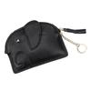 First-layer Cowhide Women's Change Purse Japanese Elephant Creative Tassel Zipper Bag Genuine Leather Key Coin