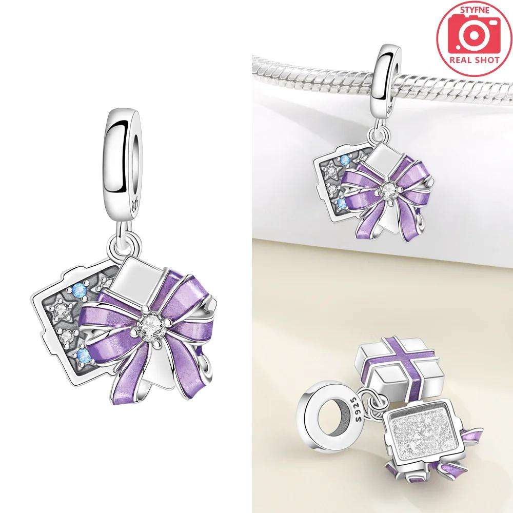 Pink Zircon Love copper Bead Charms Charm Bead Charms Compatible With Bracelets Women Jewellery Diy Anniversary Gift Delicate Accessories Bag Charm