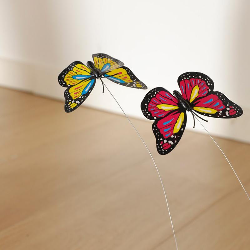 Cat Teaser Toy Interactive Automatic Rolling Ball Cats Toy Butterfly Tail Smart Pet Electric Kitten Toy Cat Accessories