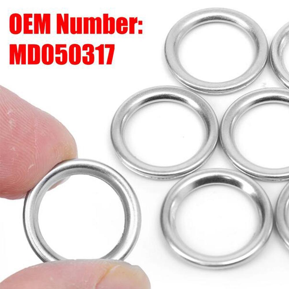 10pcs Oil Drain Plug Crush Washer Gasket MD050317 For Mitsubishi Citroen Peugeot