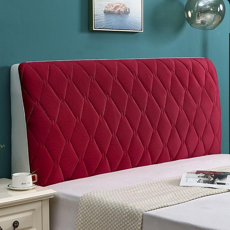 Пледовые чехлы на изголовье, мягкая сумка на спинку, универсальная защита от пыли, удобные двойные покрывала, сплошное цветное покрывало Queen King