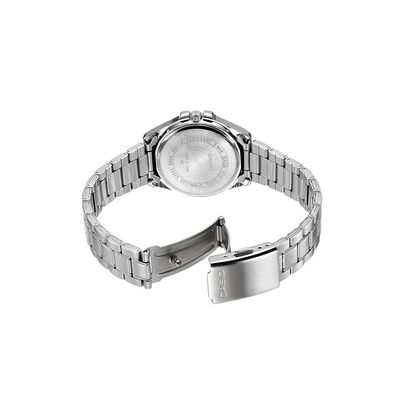 Casio Серия STANDARD Бизнес-кварцевый механизм Стальной ремешок Японские и корейские часы Женские часы Черный циферблат LTP-2088D-1AV