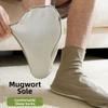 Mugwort Bottom Air Conditioning Sleep Socks Loose Middle Tube Socks Men Floor Socks  Winter Season