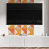 Wall Decor PVC Panel With Pattern For Room 100x50 cm Geometric Triangles In Arrangement