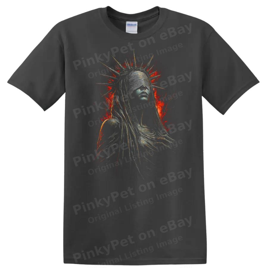 Dark Urban Streetwear Graphic Statue Inspired Art T Shirt w/ Cool Tee