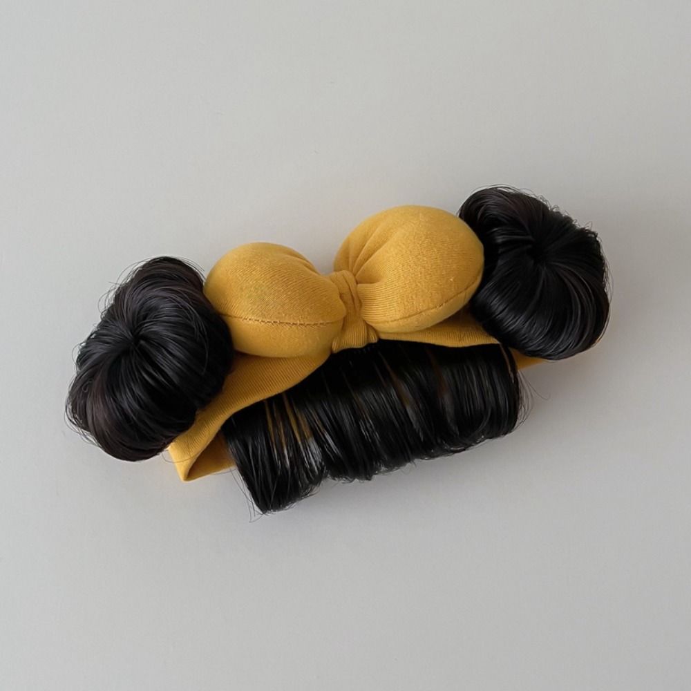 Милые детские резинки для волос парик хлопковые челки шиньоны повязка на голову детский накладной волос реквизит для фотосъемки