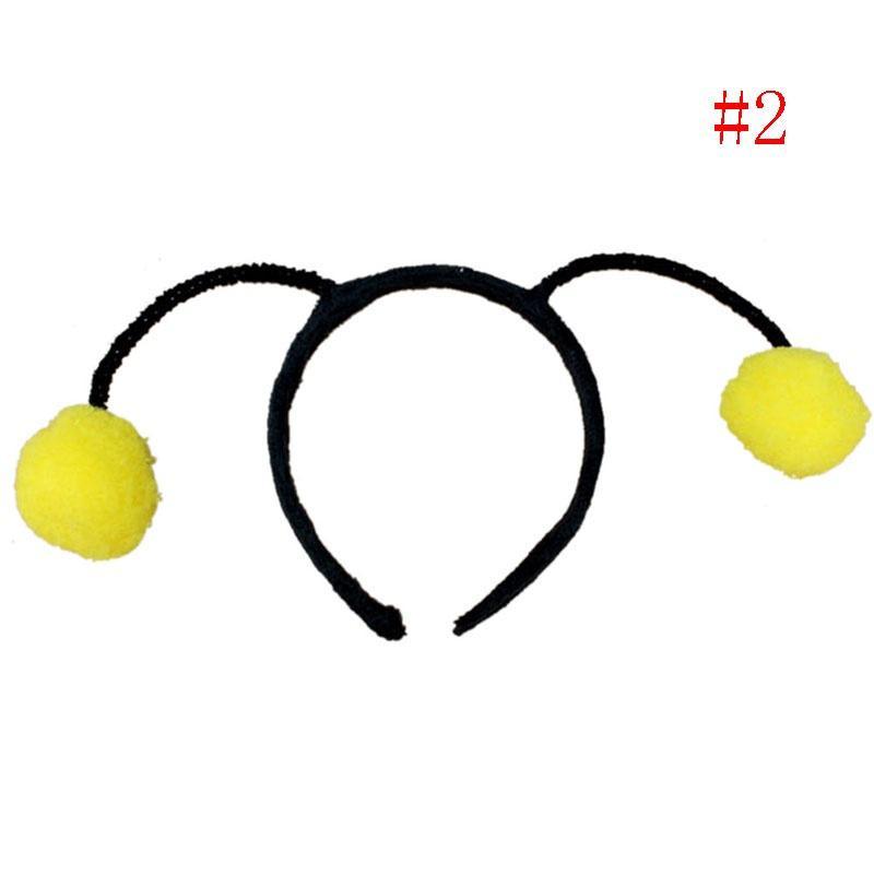 Детская повязка на голову в виде эльфа, божьей коровки, пчелы, пушистого помпона, обруч для волос, костюм для косплея, заколки для волос для девочек, корейские аксессуары, головные уборы