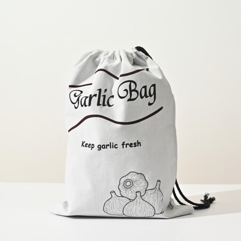 1/3pcs Reusable Shopping Bags Vegetable Storage Bag Garlic Onion Fruit Drawstring Bags Canvas Bag Multipurpose Bags Portable