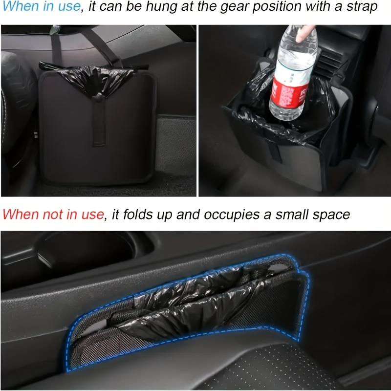 Foldable Car Trash Bin Storage Box, Seat Back Storage Box, Large Capacity Car Suspension Waterproof and Leak Proof Trash Bin Storage Bag