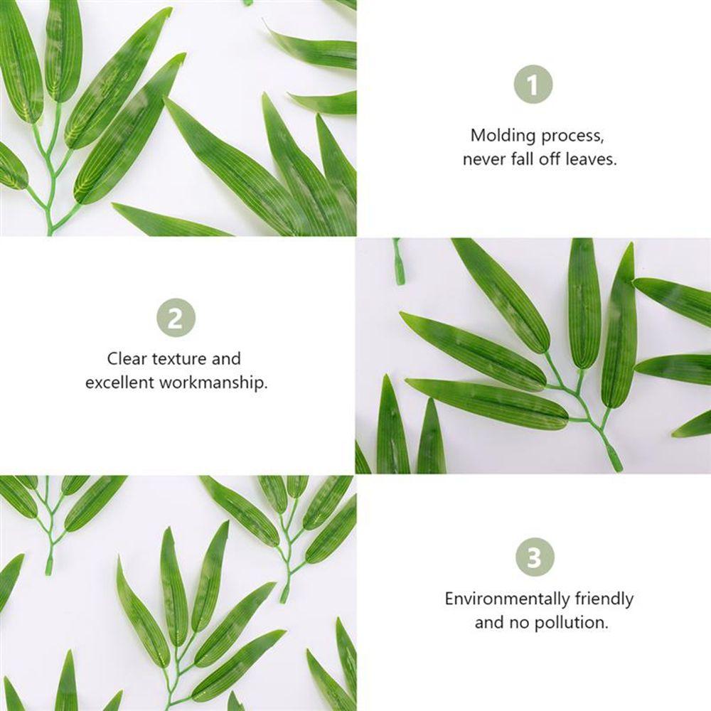 Adornment for Home Office Fake Bamboo Branches Simulation Leaves Bamboo Leaves Artificial Plants