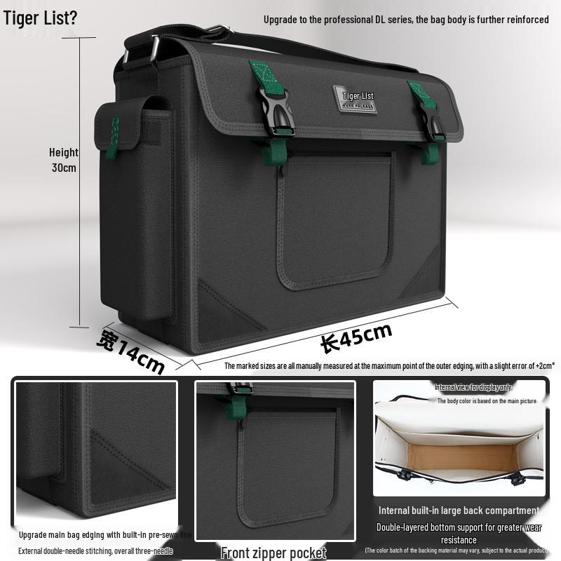 Износостойкая холщовая сумка-кроссбоди для инструментов электрика