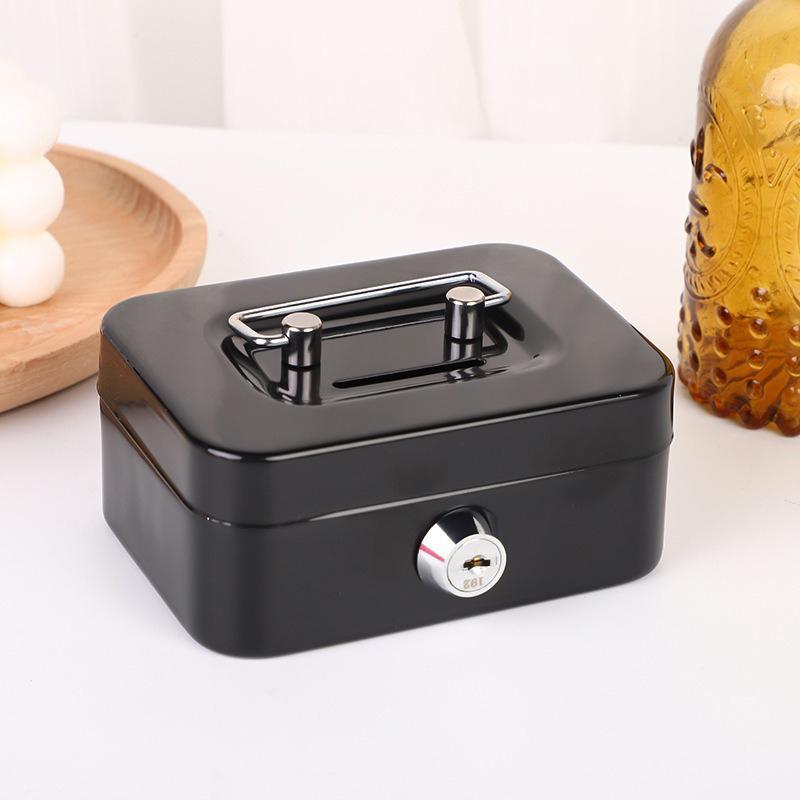 Портативный Мини Сейф для Ключей Копилка Стальная Копилка Прочный Запираемый Ящик для Монет Хранение Наличности Скрытый Ящик Для Дома Магазина Чемодана