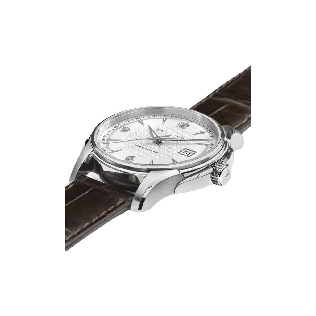 Hamilton Jazzmaster Автоматический Механический Механизм Водонепроницаемые Часы с Отображением Даты Мужские часы Белая Сталь Черный H32515555