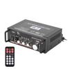2 Channel Power Amplifier Mini Bluetooth USBFM Smart Digital with Remote Control