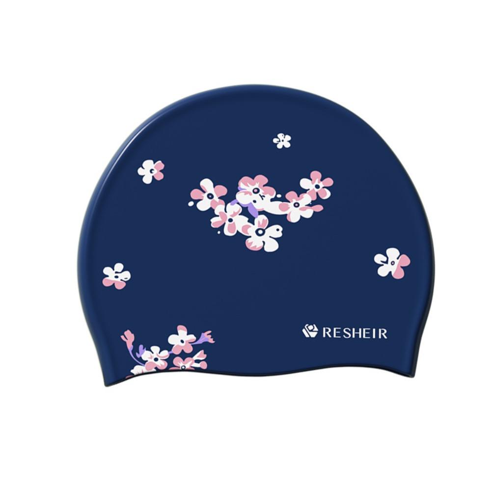 Comfortable Waterproof Swimming Cap High Elastic Printed Swimming Cap Silicone Swim Cap Swimming