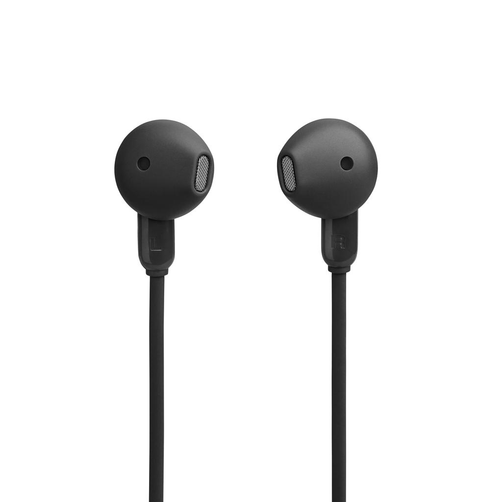 JBL TUNE235BT Наушники-вкладыши с шейным ободком, встроенный микрофон, 25 часов работы от аккумулятора, 3-кнопочный пульт, звонки hands-free, водонепроницаемость IPX4, черный
