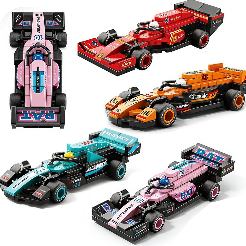 Технический Автомобиль MOC Гоночный Автомобиль Ралли Скорость Строительные Блоки Кирпичи Городской Транспорт Ретро Украшение Суперкар Игрушки Для Детей Взрослых Подарки