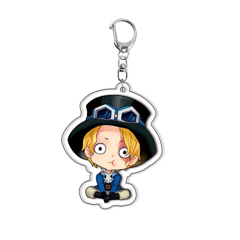 Layer One Piece Acrylic Double-Sided Luffy Keychain Anime Backpack Pendant