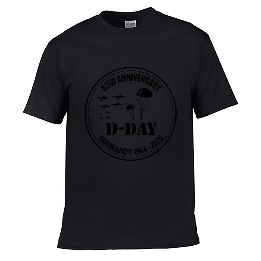 82nd Anniversary D Day Norunisexdy 1944 2026 Airborne Parachutes Aircraft ShortSleeved TShirt
